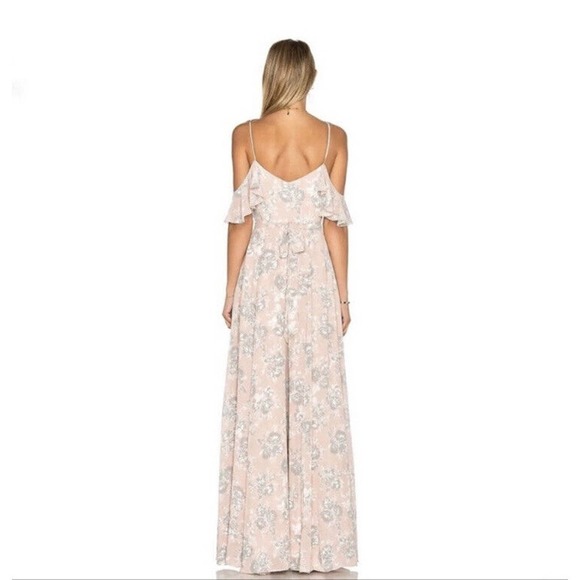 Lovers & Friends Taylor Maxi Dress Floral Blush Pink Size 0 - Picture 2 of 10